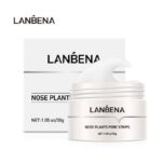 ماسک بینی لانبنا مدل Nose Plants Pore Strips در بسته‌ بندی سفید رنگ، مناسب پاکسازی منافذ و از بین بردن جوش‌ های سرسیاه. حجم 30 گرم