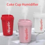 دستگاه بخور سرد طرح بطری کوکاکولا،تبدیل آب به بخار،رطوبت رسان و کم صدا و دارای نور شب در رنگ های قرمز، سفید، صورتی